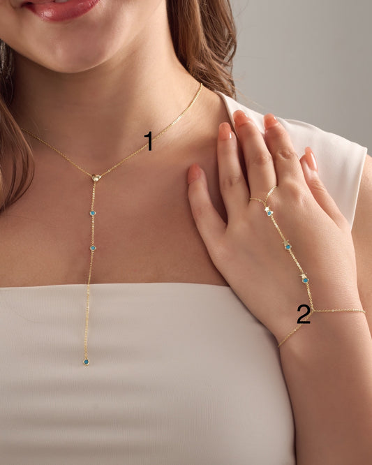 Necklace & hand chain