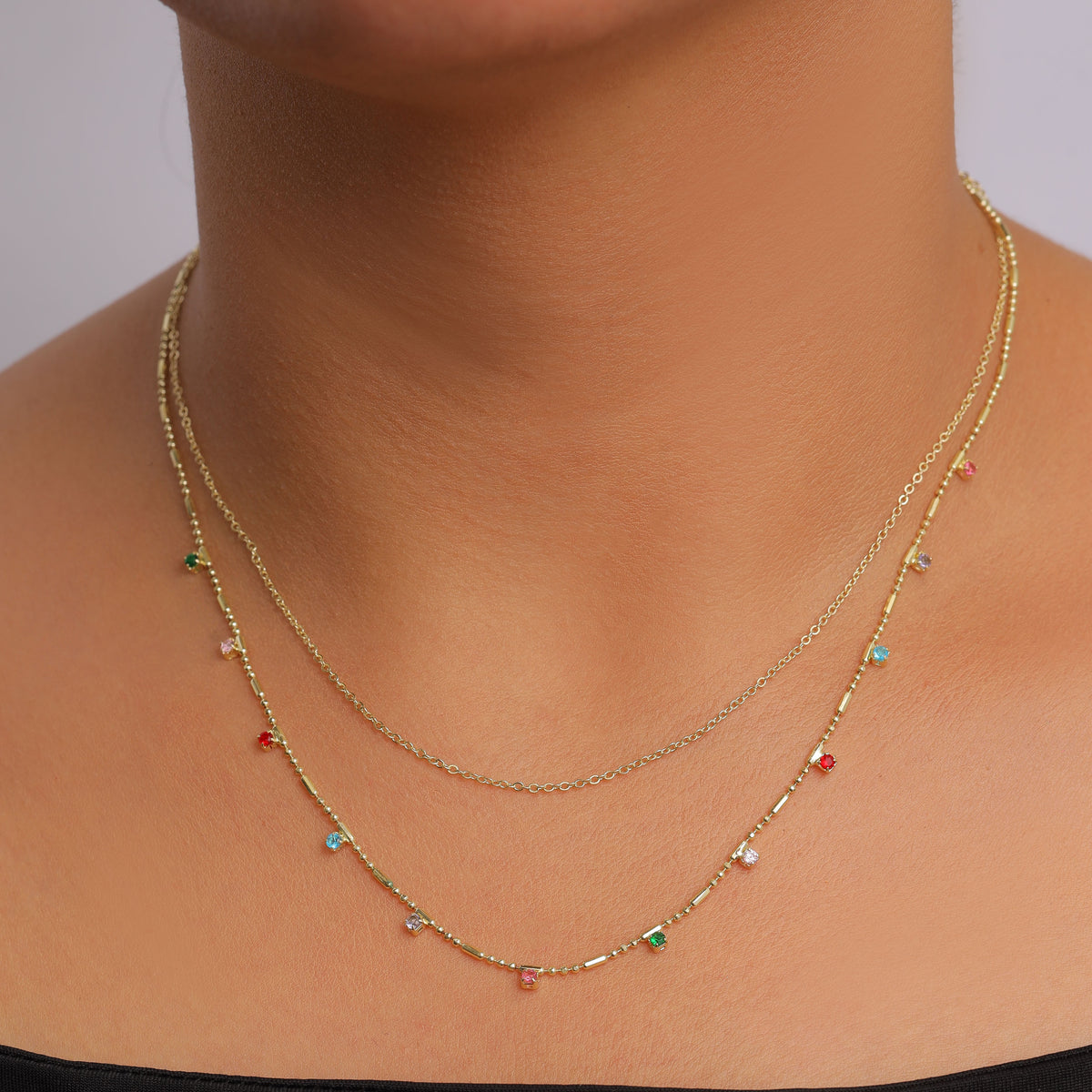 Necklaces Double layer N236