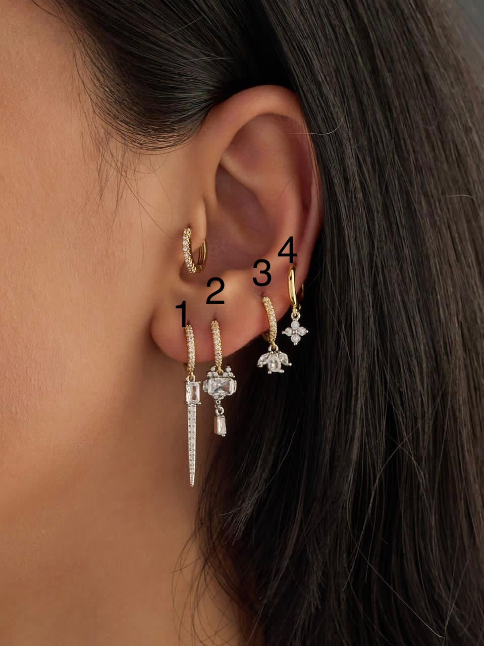 Single piercing