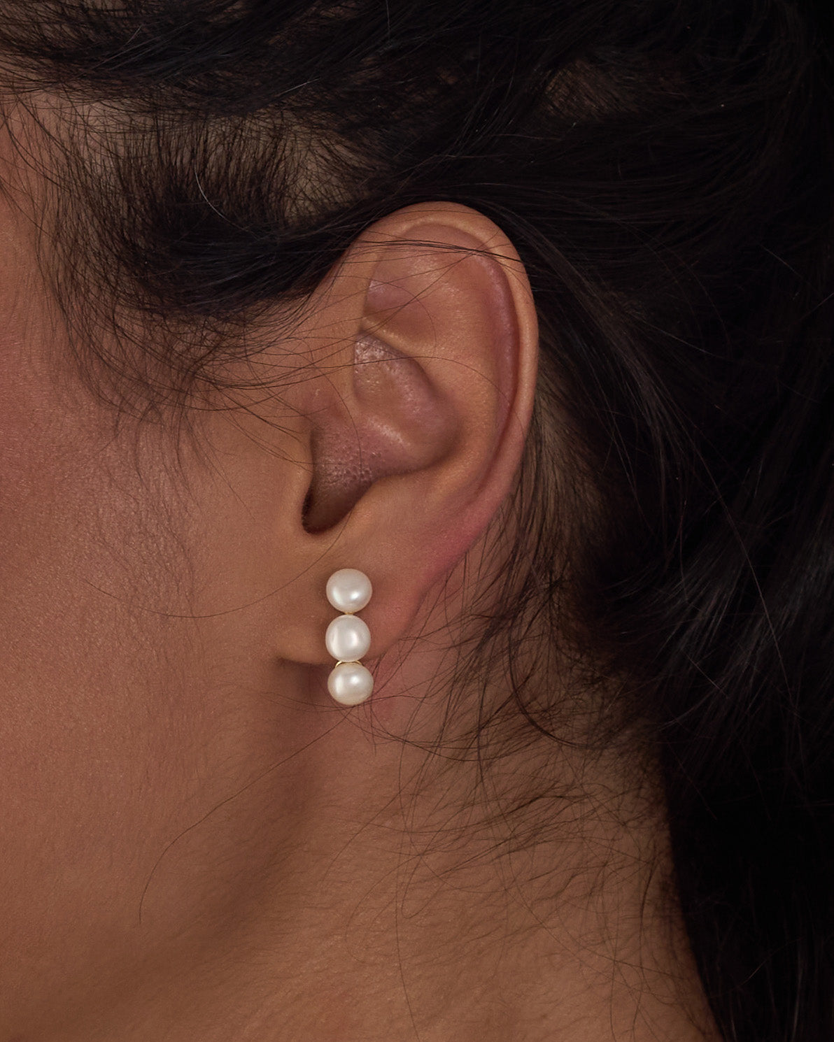 Earring natural pearls