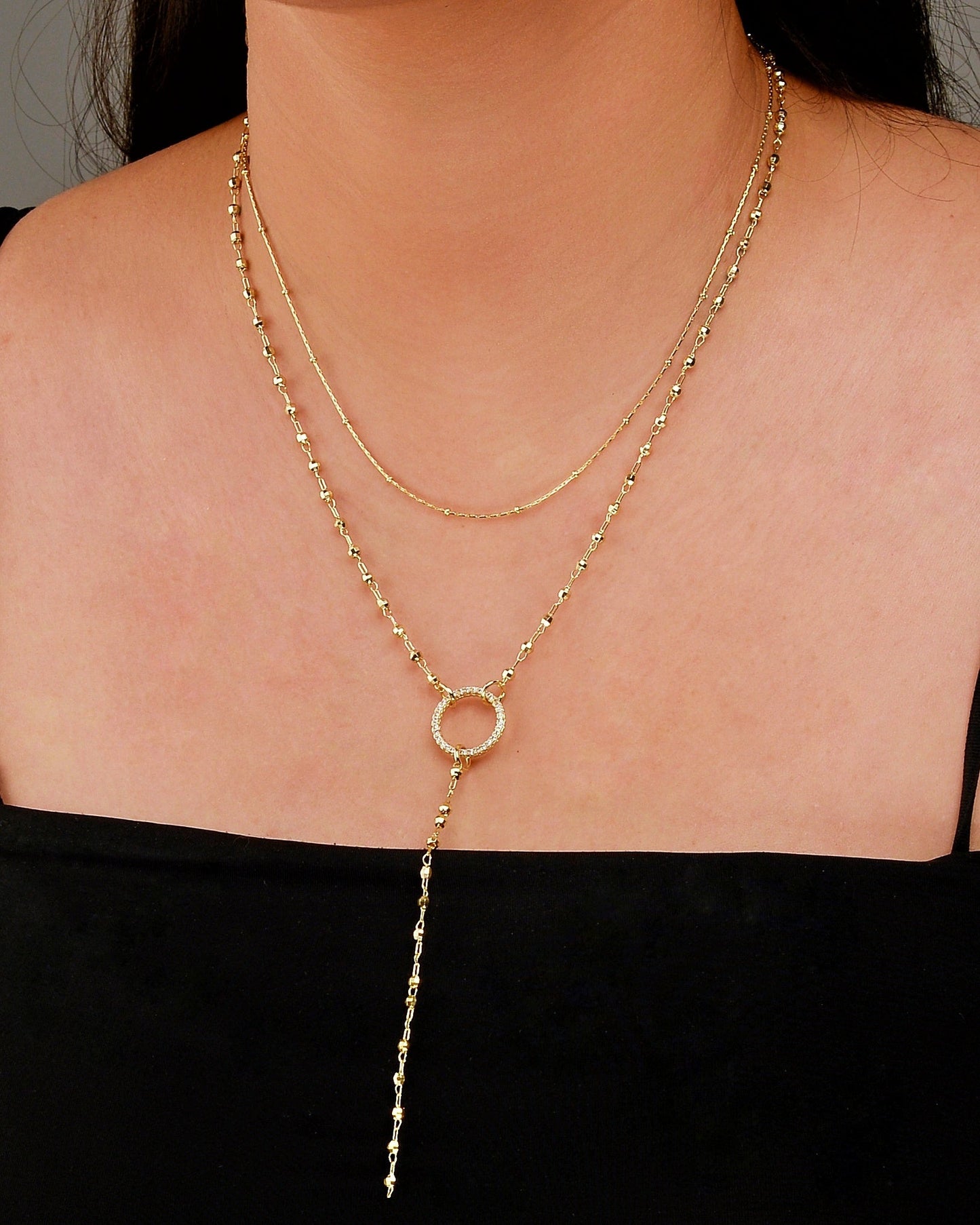 Double layer Necklace N160