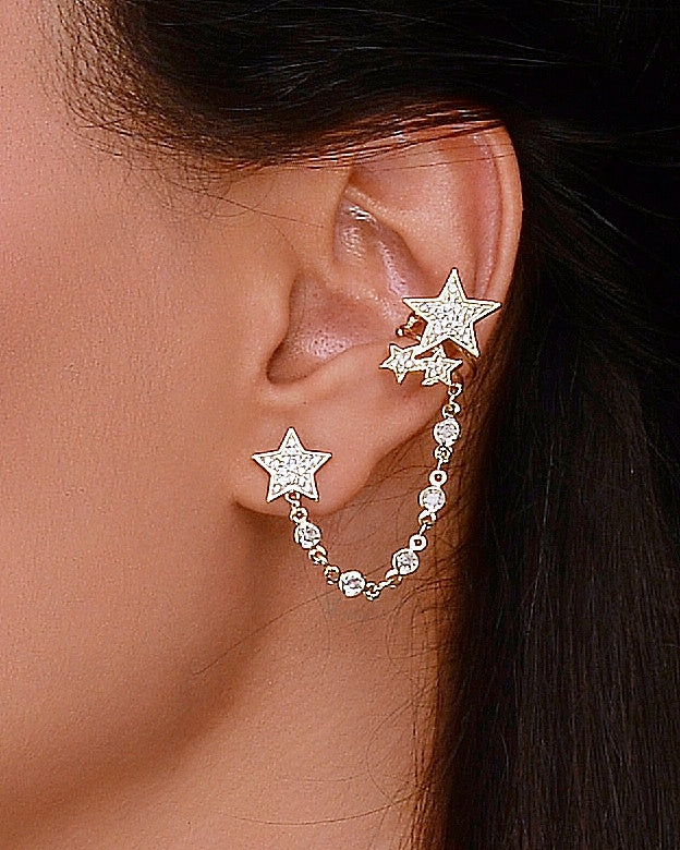 Connected Earcuff Earring