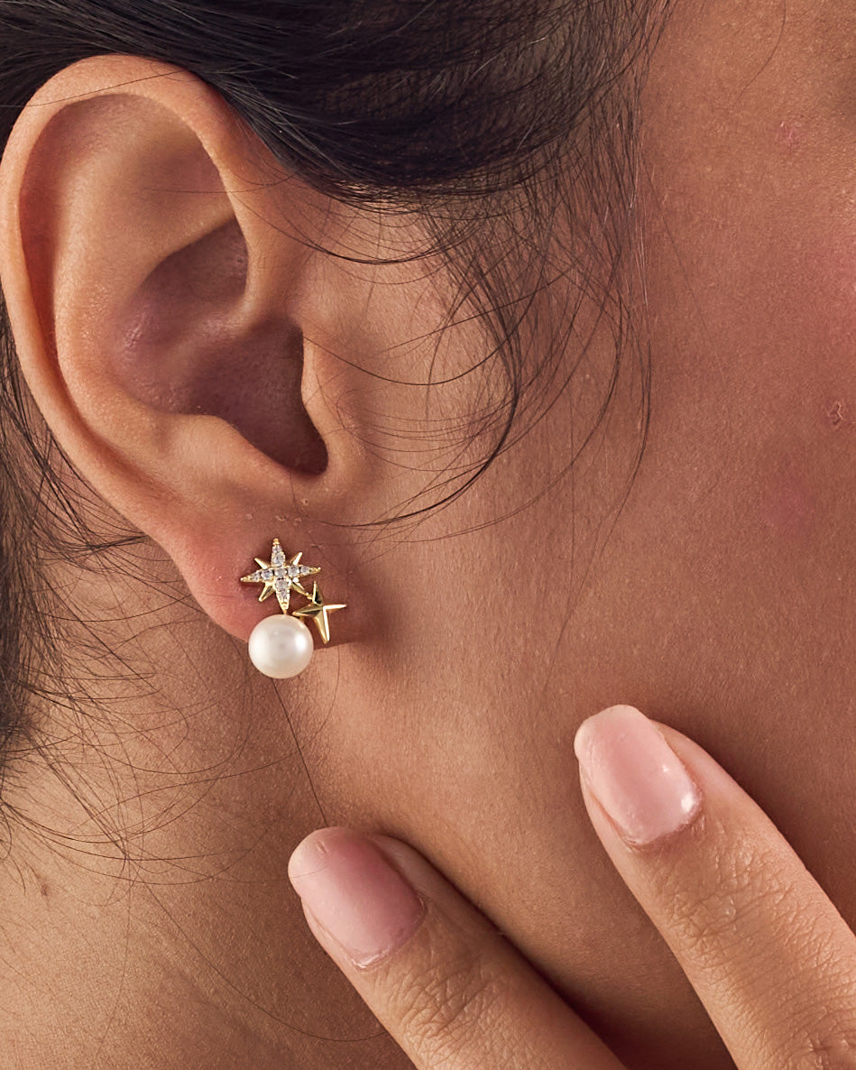 Earring Natural pearls