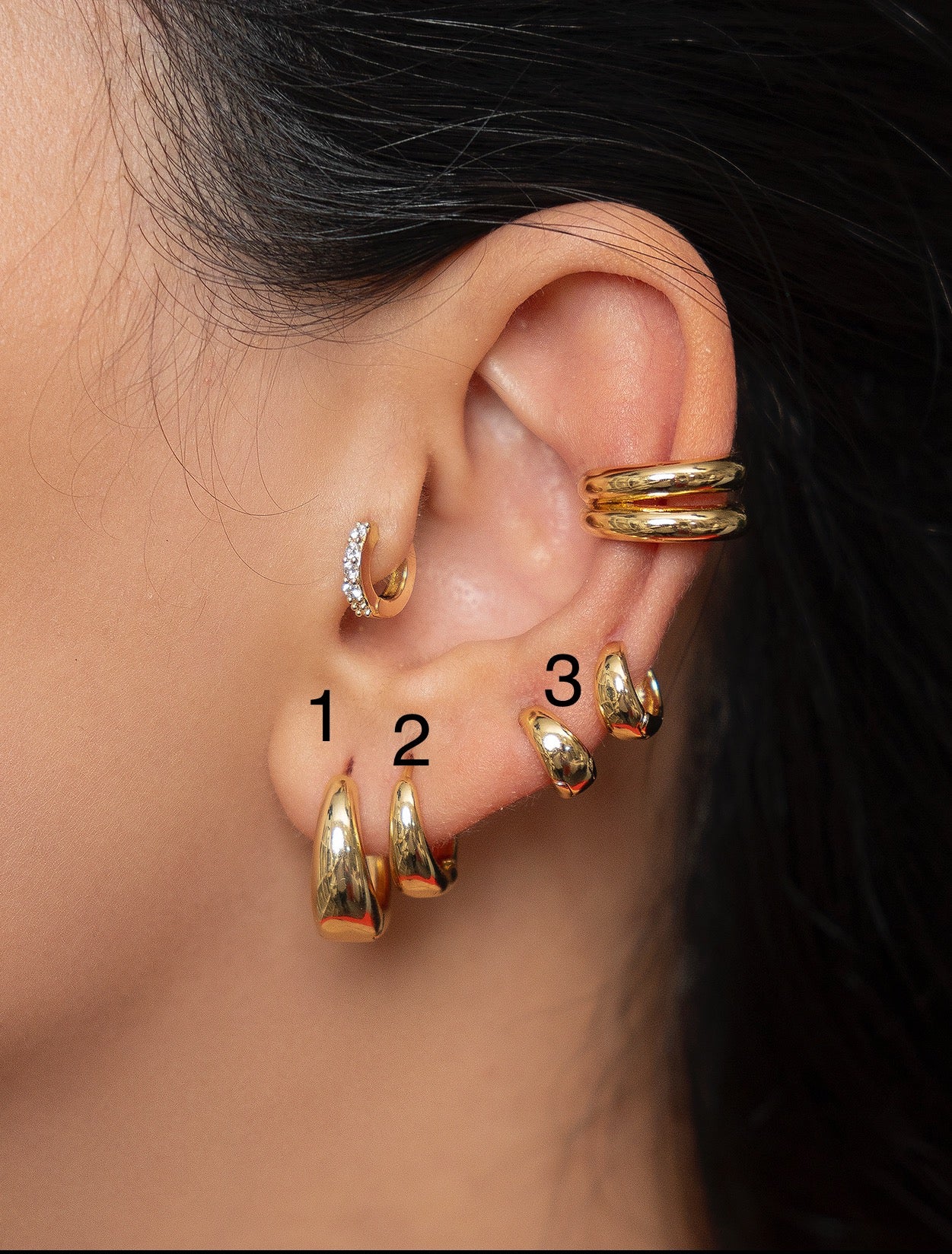 Single piercing