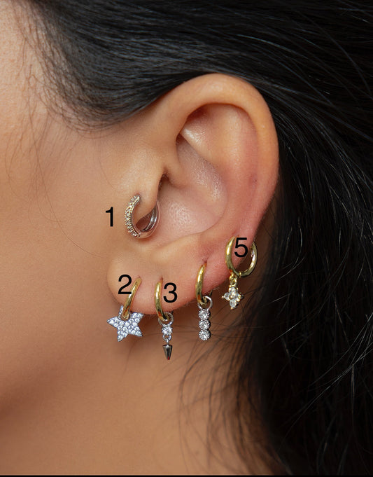 Single piercing
