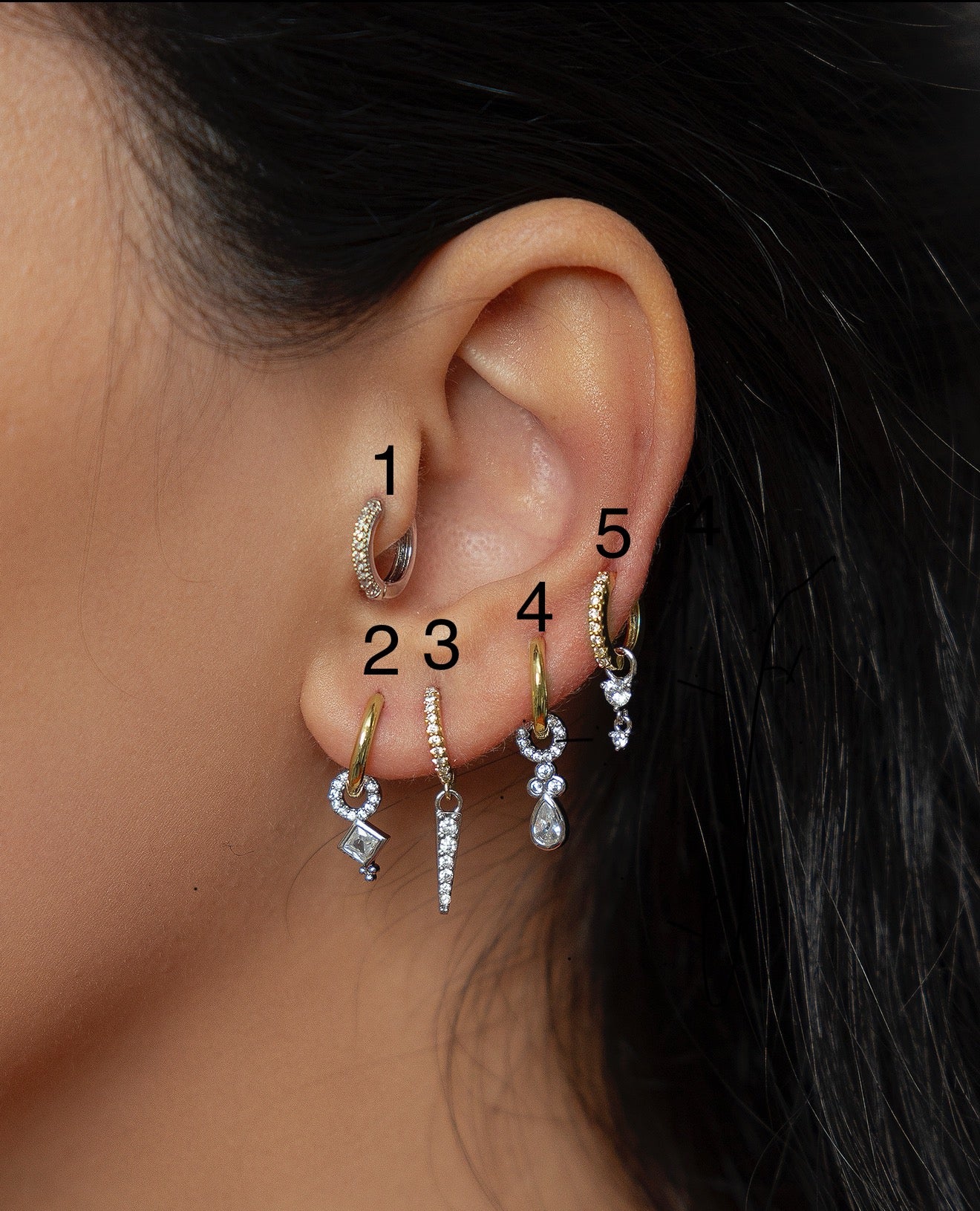 Single piercing