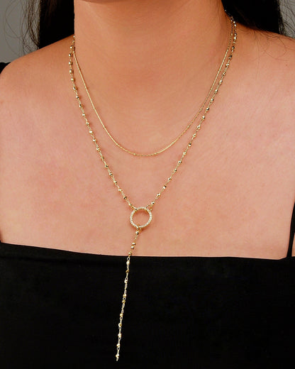Double layer Necklace N160