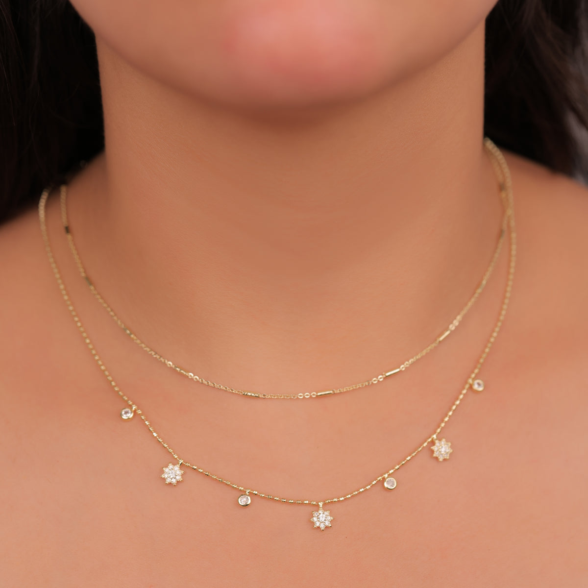 Necklace Double layer