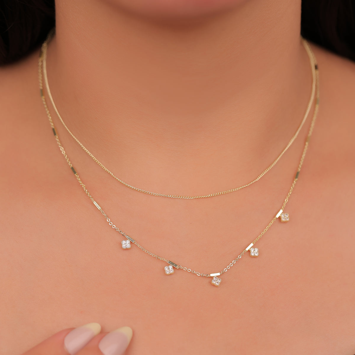 Necklace Double layer